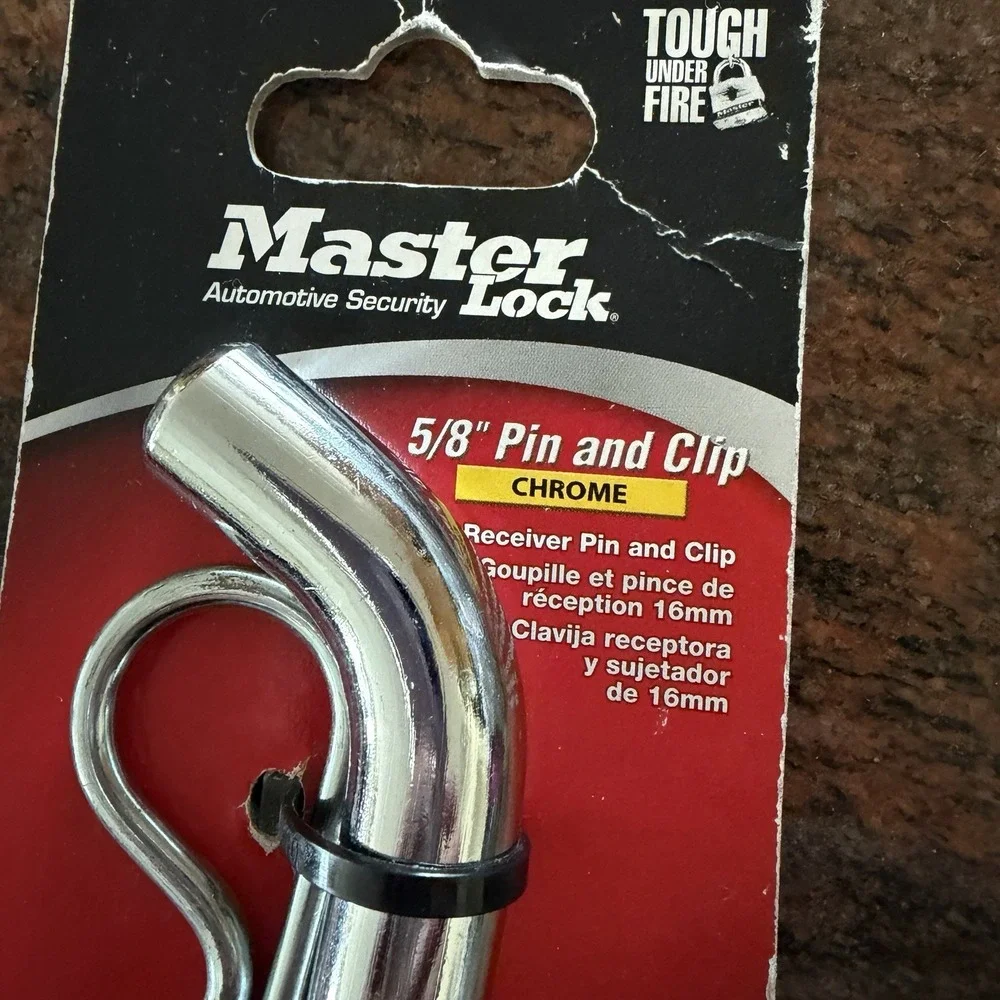 Lot Of 2 Master Lock part # 371DAT 5/8 Pin With Clip‎ New Tough Under Fire